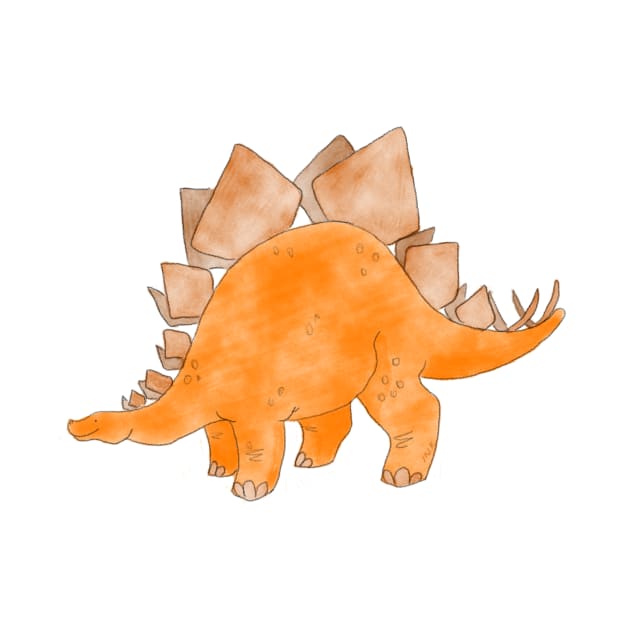 Stegosaurus by Inktopodes