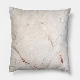 Elegant Gold and White Marble Stone Texture Pillow