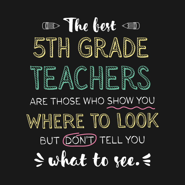 The best 5th Grade Teachers Appreciation Gifts - Quote Show you where to look by BetterManufaktur