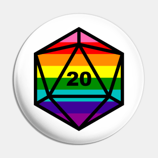 Pride D20: Gay (Classic) Pin