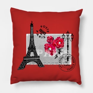 Vintage mail from Paris Pillow