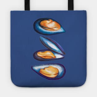 Mussels Seafood Pattern Tote