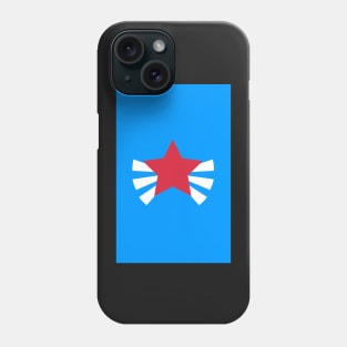 Red Star Burst iPhone case (blue) Phone Case