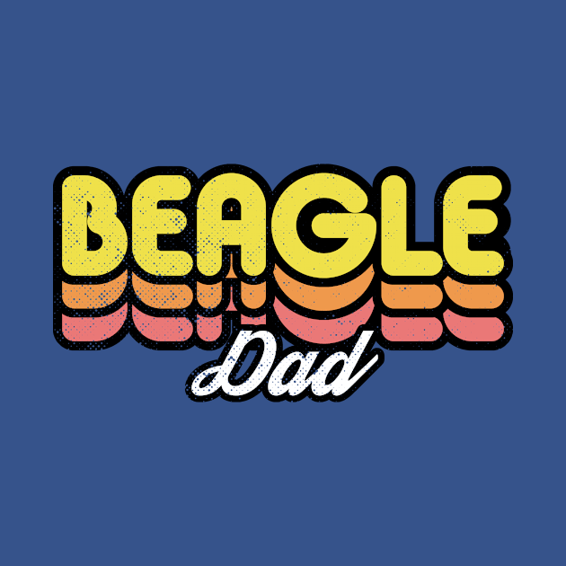 Retro Beagle Dad by rojakdesigns