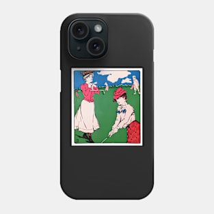 Vintage 1901 Golf Print Phone Case