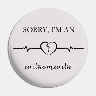 Anti Romantico - Broken heart  Logo design Pin