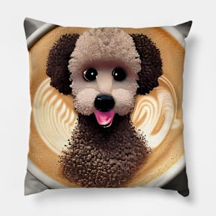 latte cup dog Pillow