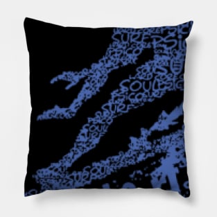 Blue Surf Logo Funny Pillow