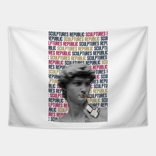 David sculpture design Tapestry