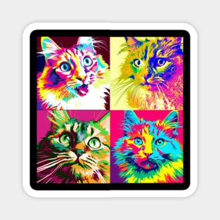 Ragamuffin Pop Art - Cat Lover Gift Magnet