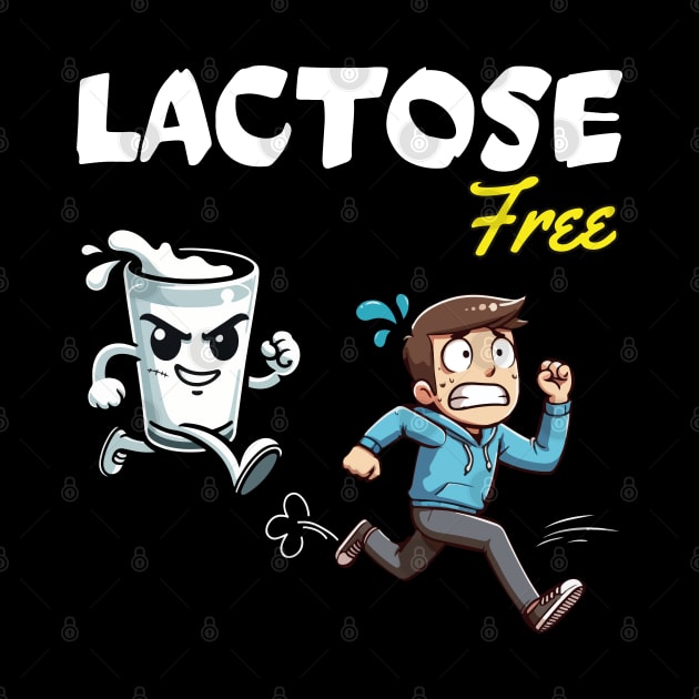 Lactose free club. Intolerant. Fun by Ideas Design