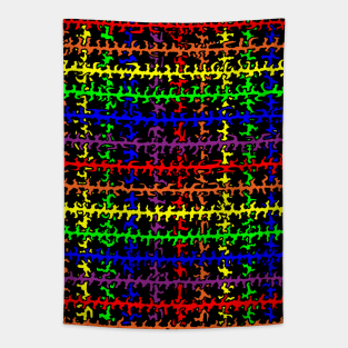 Rainbow Thatch Tapestry