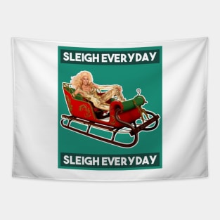 Sleigh Everyday RuPaul Christmas Knit Tapestry