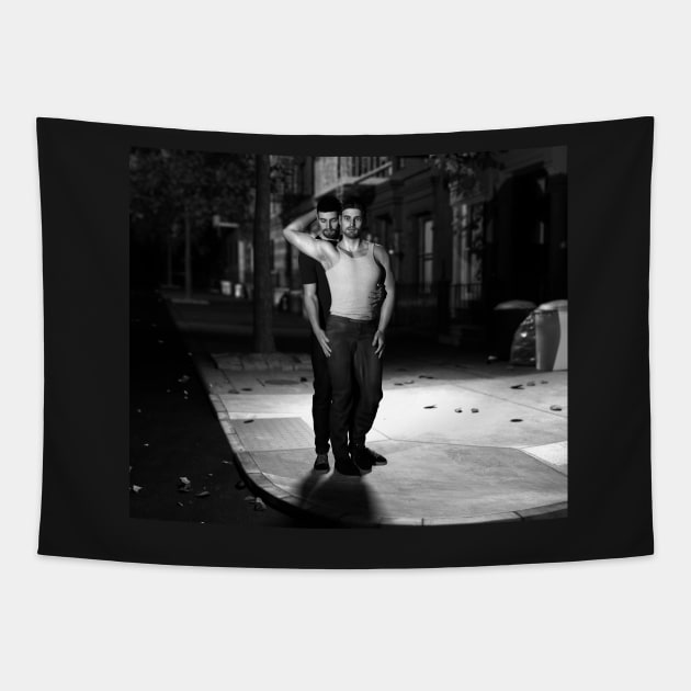 City Love Noir Tapestry by RexRedLGBTQ