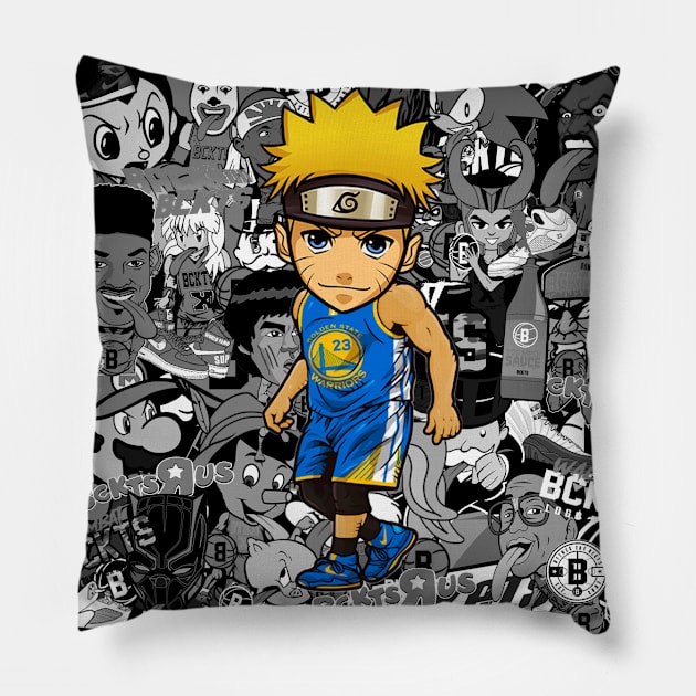 Bckts Cltr Basketball Pillow by BucketsCulture