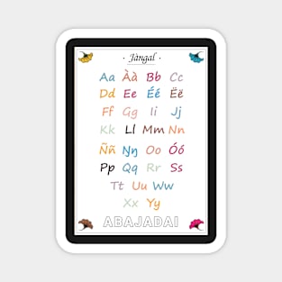 My alphabet in Wolof - poster for children Magnet