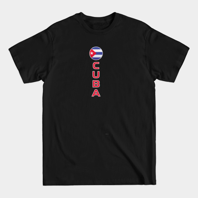 Discover Cuban Flag Round Pocket and Modern Easy Read Vertical Cuba - Cultural - T-Shirt