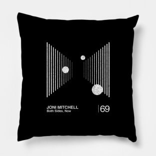 Joni Mitchell / Minimalist Graphic Artwork Design Pillow