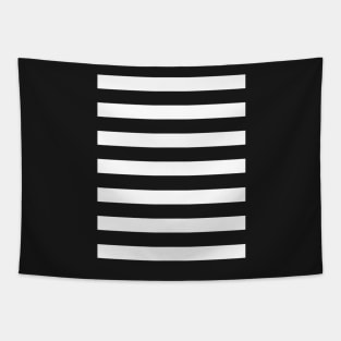 Shades of Grey And White Horizontal Stripe Tapestry