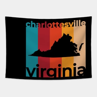 Charlottesville Virginia Retro Tapestry