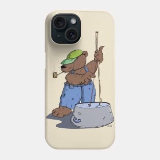 Hillbilly Bear plays Bass Guitar Phone Case