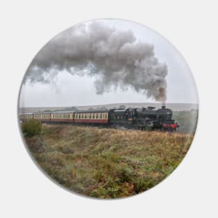 LMS Black 5 Number 5828 on a Misty Day on the Moor Pin