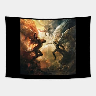 Angel vs Devil Tapestry