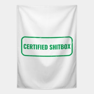 Certified Shitbox - Green Label Design Tapestry