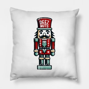 'Deez Nuts' Nutcracker Shirt Pillow