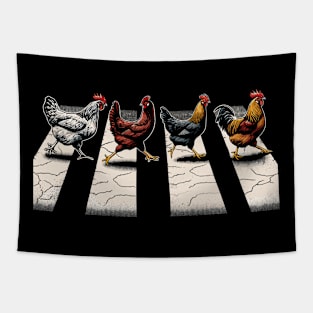 The Hens Retro Chicken Gifts Funny Chicken Tapestry