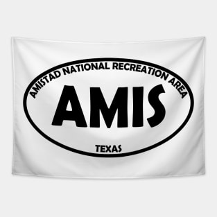 Amistad National Recreation Area oval Tapestry