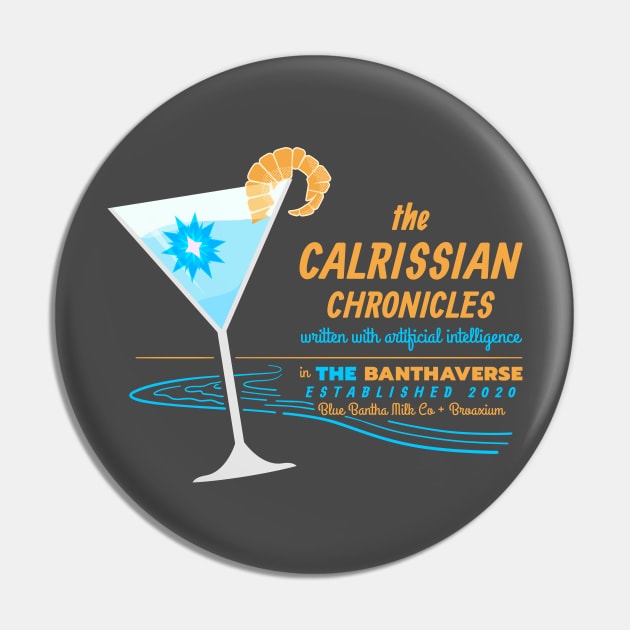 Calrissian Chronicles Cocktail Glass Pin by Blue Bantha Milk Co