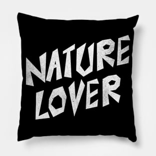 Vintage Nature Lover Typography Pillow