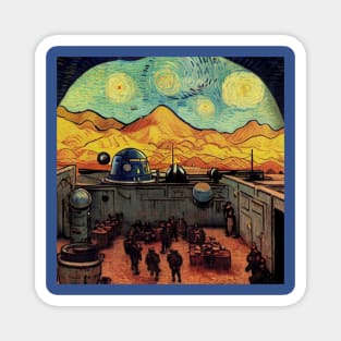 Starry Night in Mos Eisley Tatooine Magnet