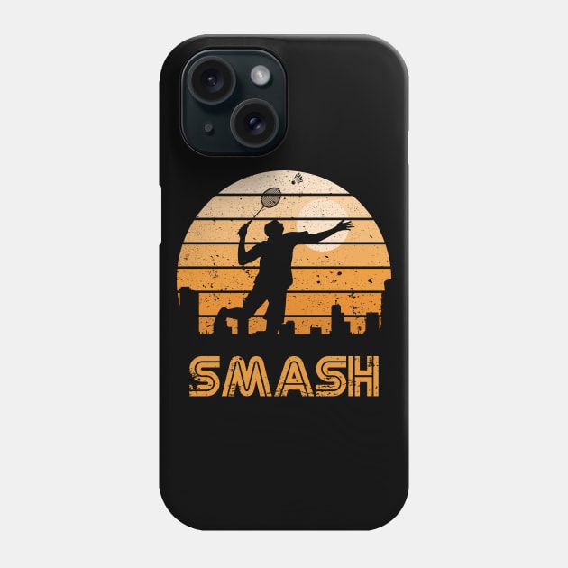 Retro Sunset Smash Phone Case by rojakdesigns