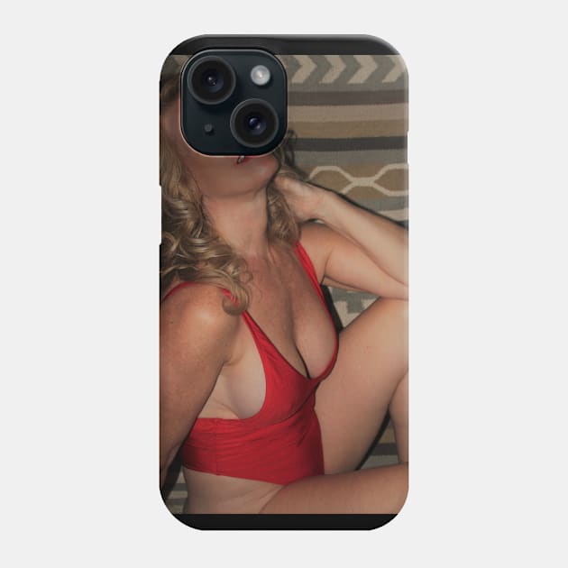 Farrah Fawcett Red Swimsuit-Recreated Phone Case by Health of It