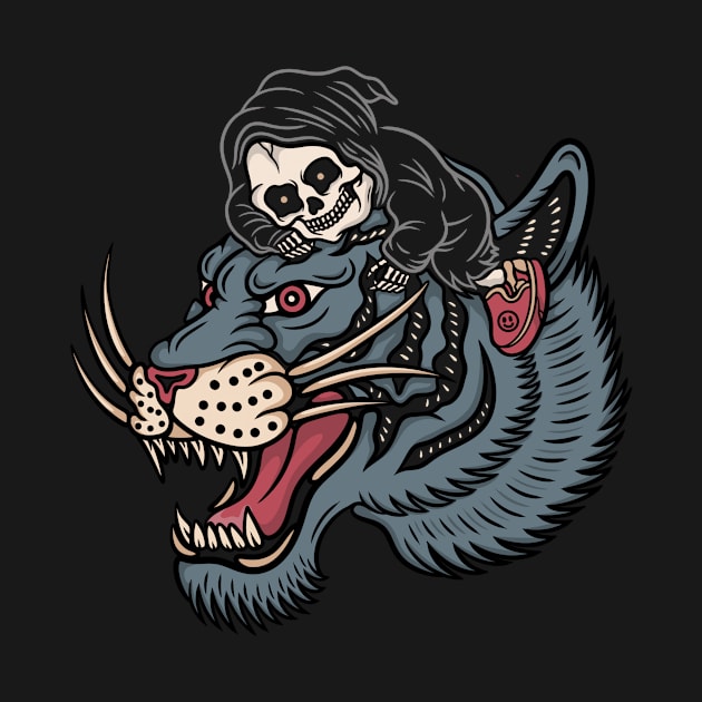 Tiger skull by gggraphicdesignnn