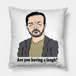 RICKY GERVAIS FAN ART!!! Pillow