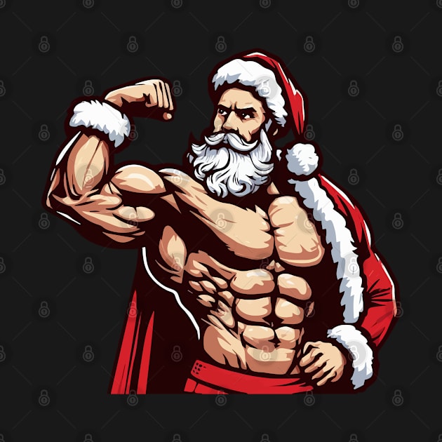 Muscular Santa Daddy by ArtFactoryAI