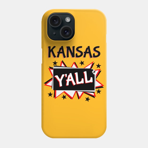 Kansas Y'all Phone Case by mailboxdisco