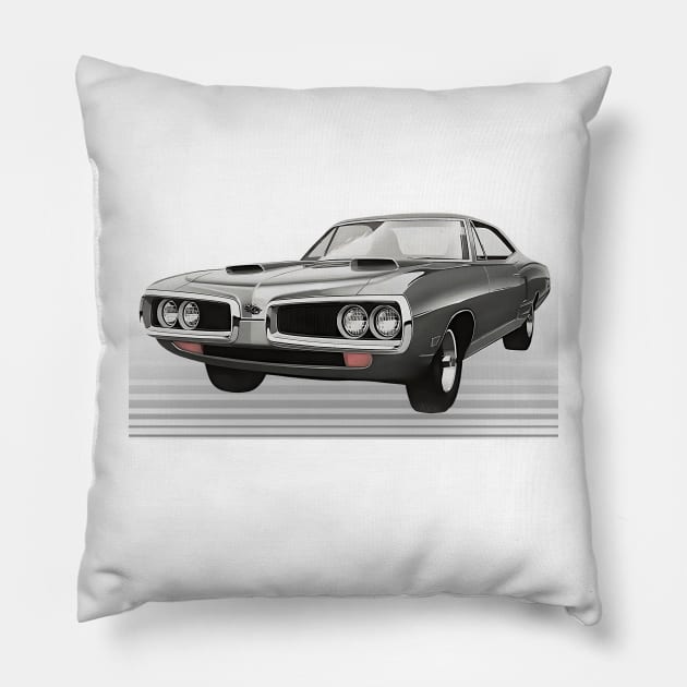 Dodge Coronet Super Bee Pillow by CarTeeExclusives