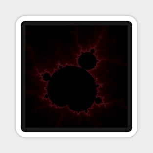 Fractal Light - Red Mandelbrot Magnet