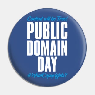 Public Domain Day – January Pin