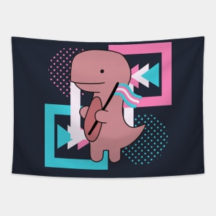 Trans Pride Cute Dinosaur Tapestry