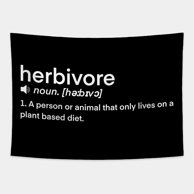 Dictionary Definition word- Herbivore Tapestry by Fruit Tee