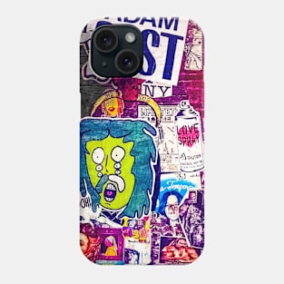 Street Art NYC Graffiti Stickers SoHo Manhattan Phone Case