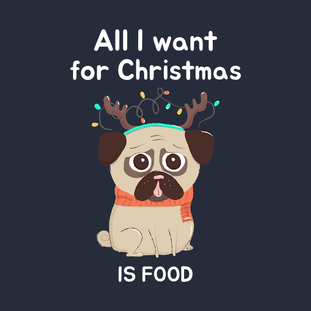 All I Want For Christmas Is Food by CANVAZSHOP