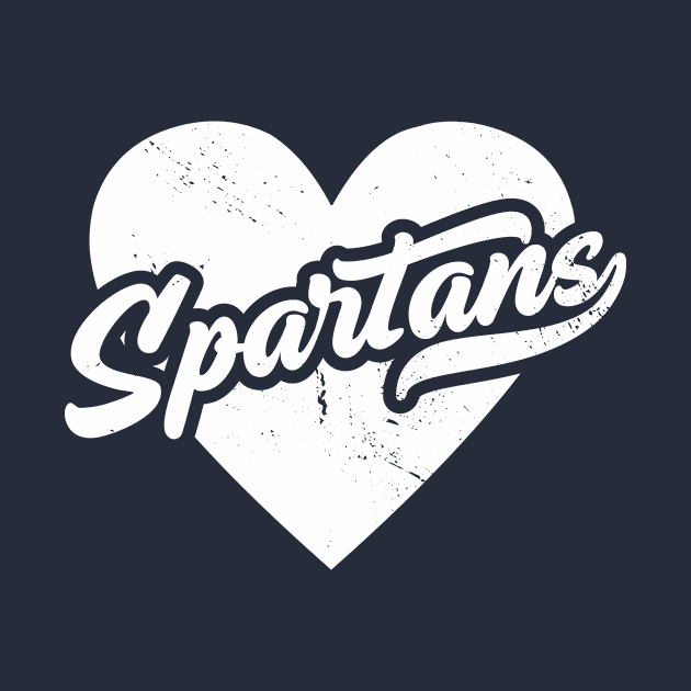 Vintage Spartans School Spirit // High School Football Mascot // Go Spartans by SLAG_Creative