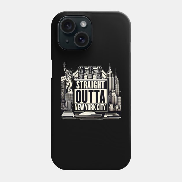 Straight Outta New York City Phone Case by Straight Outta Styles