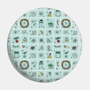 Advent Calendar pattern Pin